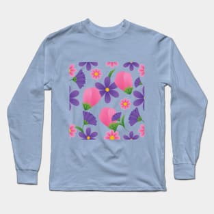 Flower pattern Long Sleeve T-Shirt